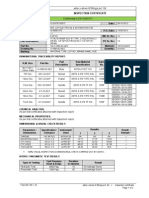 Astec Valves Inspection Certificate Summary