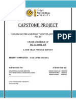 Cooling Water and Treatment Plant For Power Plant-Capstone Project - I