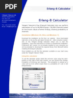 Erlang-B Calculator Instructions