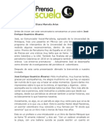 Conversatorio Sobre Crónica A Cargo Del Periodista José Enrique Guarnizo Álvarez Mayo 25 Del 2012