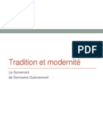 Cours 5 - Tradition Et Modernit