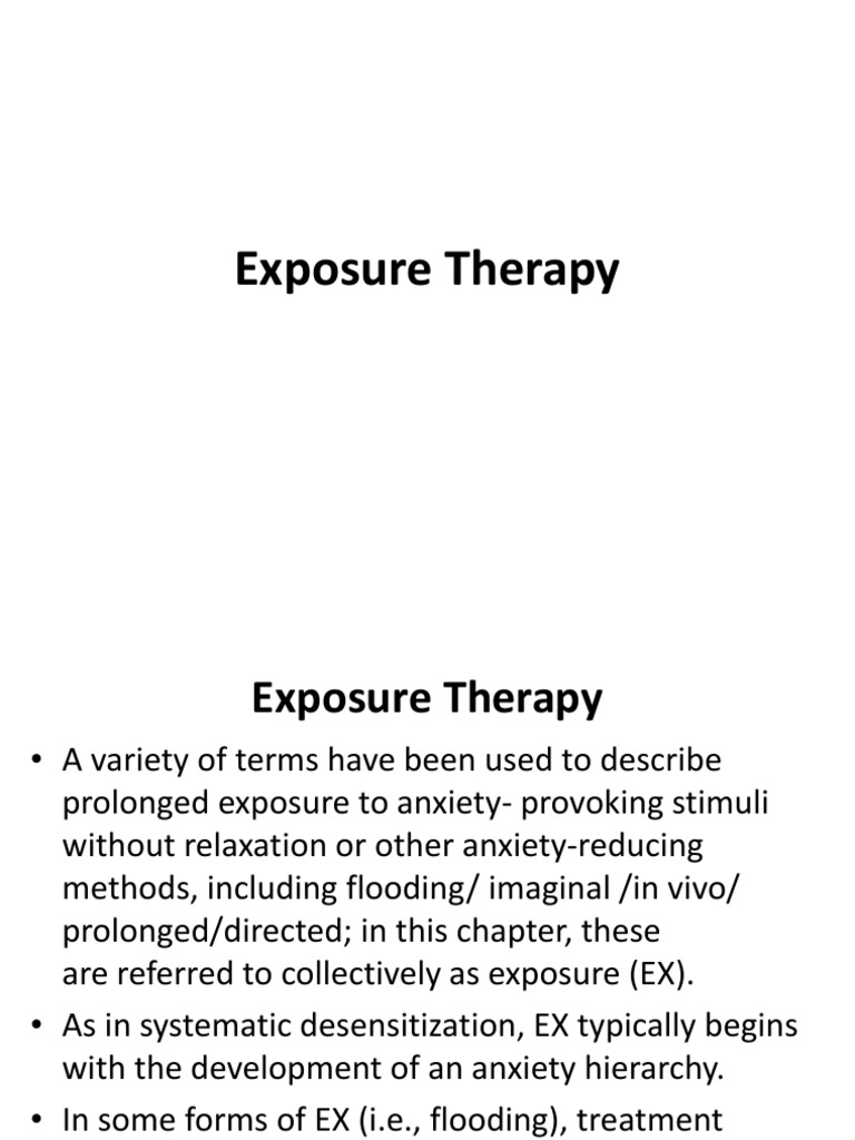 Understanding Exposure Therapy Techniques | PDF | Psychological Trauma ...
