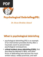 Psychological Debriefing