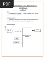 Wireless Rf Water Level Indicator and Controller