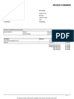 INVOICE # IN000009: Delivery Invoicing