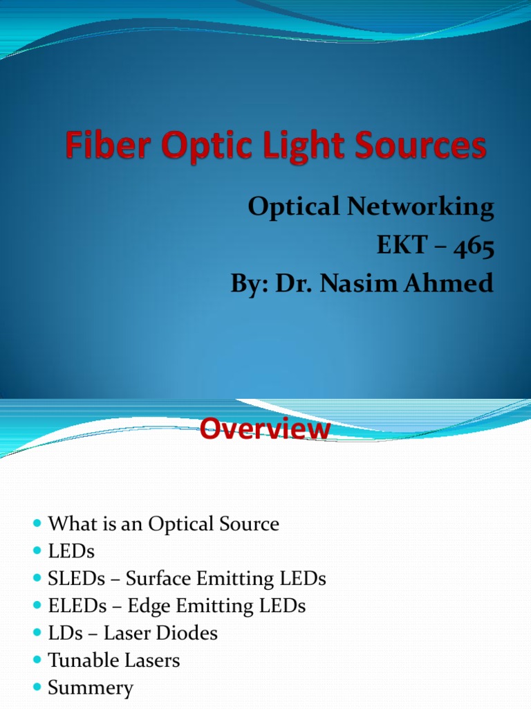 Chapter 3 LightSources | PDF | Laser Diode | Laser