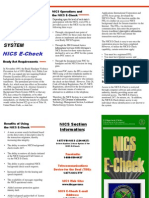 National Instant Criminal Background Check System NICS E-Check