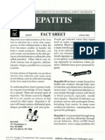 Hepatitis: A Fact Sheet On Occupational Exposure