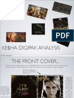 Ke$Ha Digipak Analysis: Wednesday, 19 December 12