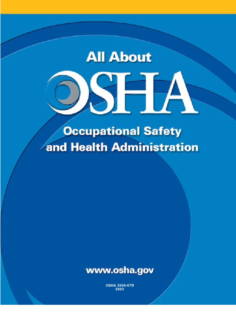 Osha PDF Occupational Safety And Health Administration