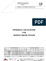 Hydraulic Calculation FOR Service Water System: I.P.D.C. Project: Shirvan Gas Turbine Power Plant