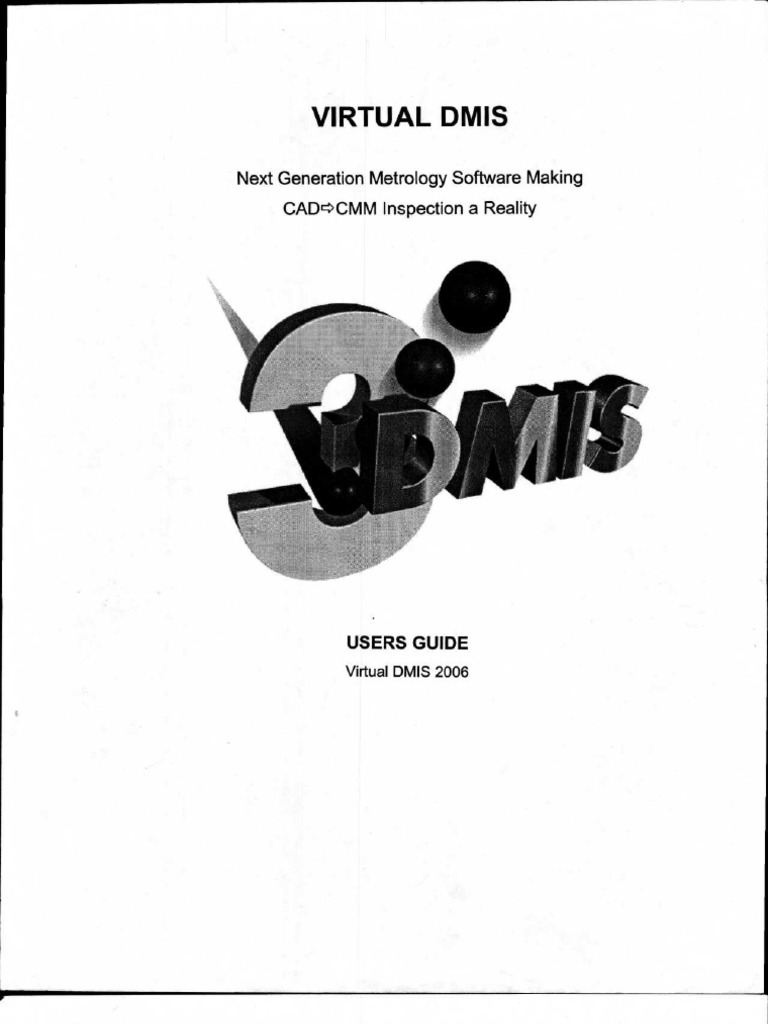 Virtual DMIS Users Guide - 01 | PDF | Computer Keyboard | Menu (Computing)