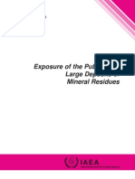 Exposure of The Public From Large Deposits of Mineral Residues
