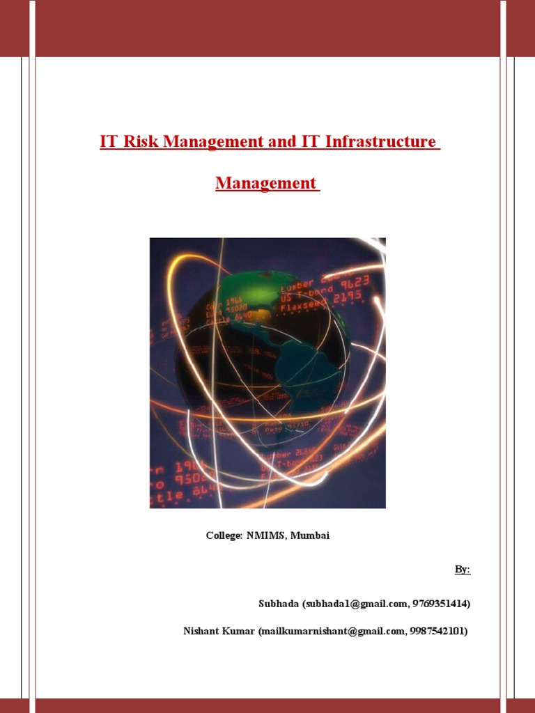 IT Risk Management and IT Infrastructure Management | PDF | Risk