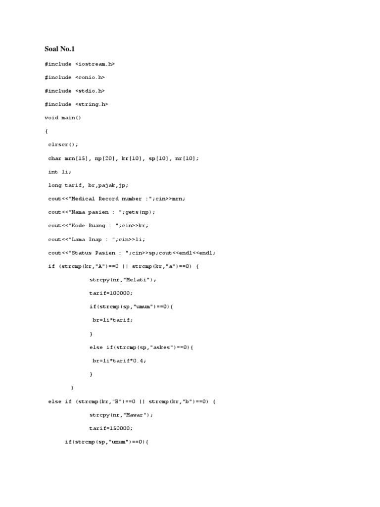 Hospital and Hotel Billing System Code | PDF | Technology & Engineering