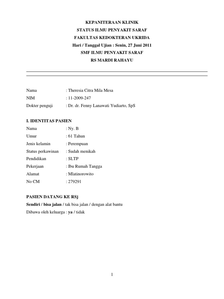 Case Carpal Tunnel Syndrom PDF