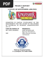 Minor Project Report on Kingfisher-Airlines