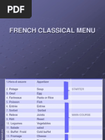 17-Course French Classical Menu Guide | PDF | Hors D'oeuvre | Pasta