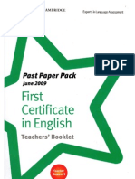 FCE Past Paper Pack June 2009