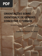 ORIENTAÇÕES SOBRE IDENTIDADE DE GÊNERO  CONCEITOS E TERMOS - 2ª Edição