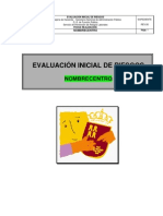 Modelo de Informe para Evaluación de Riesgos