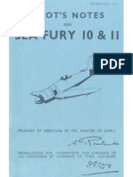 1950 A P 4018A B P N Pilot S Notes For Sea Fury 10 11