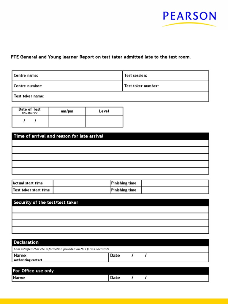 Pearson Tests Of English Pdf Test Assessment Languages