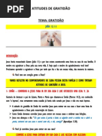 Atitudes de Gratidão