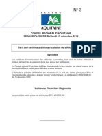 N 3 Tarifs Certificats Immatriculation 2013