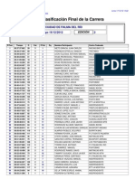 Clasificación General 2 MTB Palma Del Río