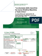 22 Tomassini Ispesl Convegno Direttiva Macchine Bari Sollevamento Materiali Persone