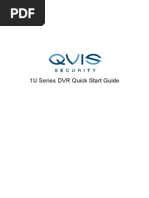 1U Series DVR Quick Start Guide