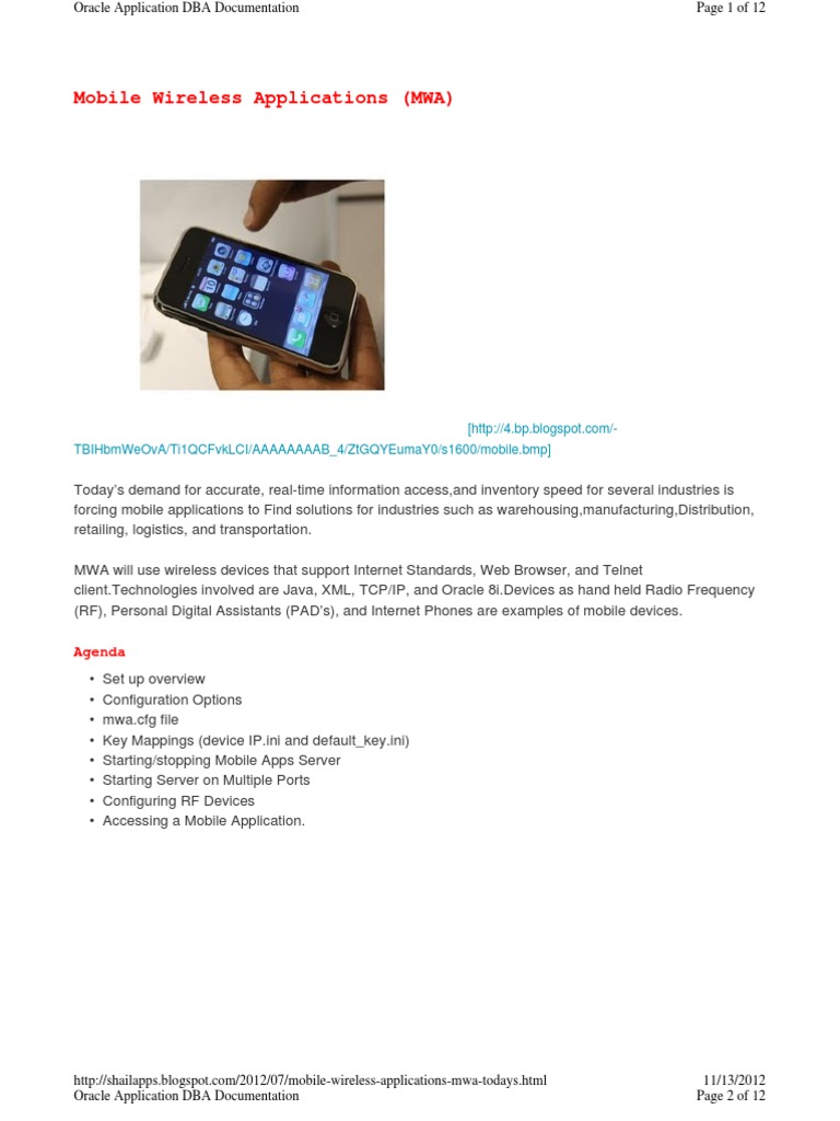 Msca Mobile Guide | PDF | Port (Computer Networking) | Application Server