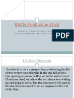 BECK Production Pitch: Bethany Hutson, Ellie Bunce, Camille Pierrart and Katie Bannock