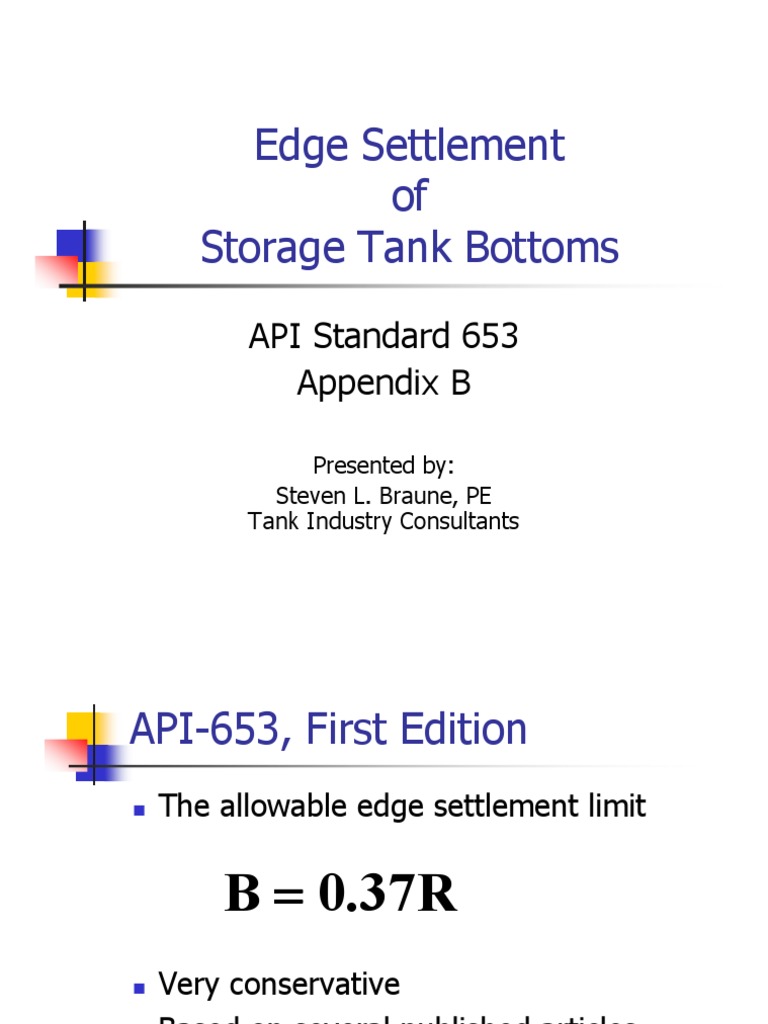 Tanks Edge Settlement | PDF | Tanks | Application Programming Interface
