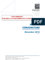 Note de conjoncture de l'Insee (Dec 2012)
