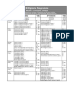 IB Diploma Programme, May 2013 Examination Schedule