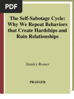 Self Sabotage How to Banish Self Destructive Behaviors Worksheet