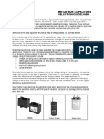 Motor Run Capacitors Selection Guidelines