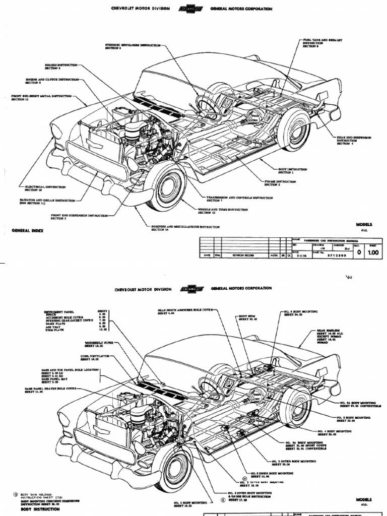 1955 Chevrolet Chevy Assembly Manual