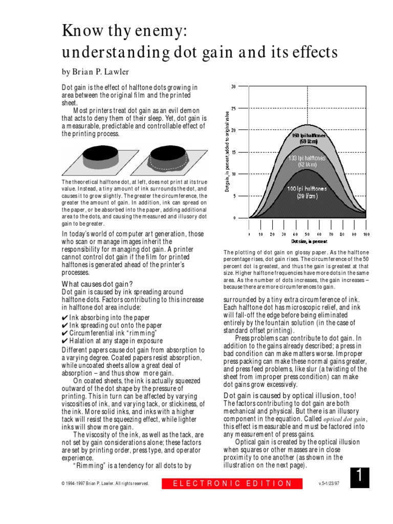 Dot Gain PDF Communication Design Graphic Design