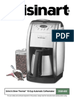 Cuisinart Coffee Maker Manual