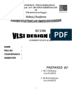 EC1356-VLSI Design Lab Manual EC1405 - VLSI Lab Manual