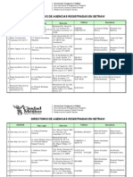 Agencias Registradas en Setravi