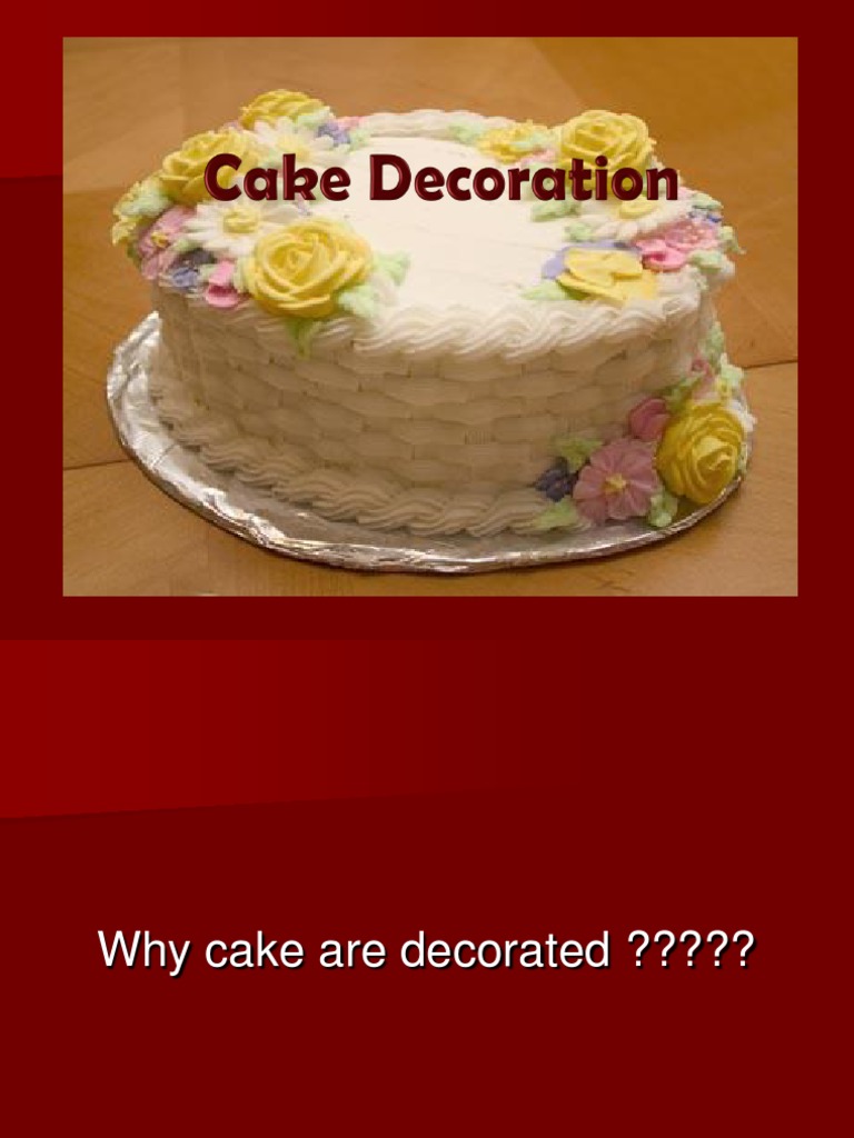 Cake Decoration for Celebrations | PDF