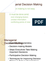 Management Func. & Behaviour - Decision Making Model -1