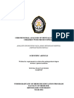 Chromosomal Analysis of Mentally Retarded Children With Microcephaly