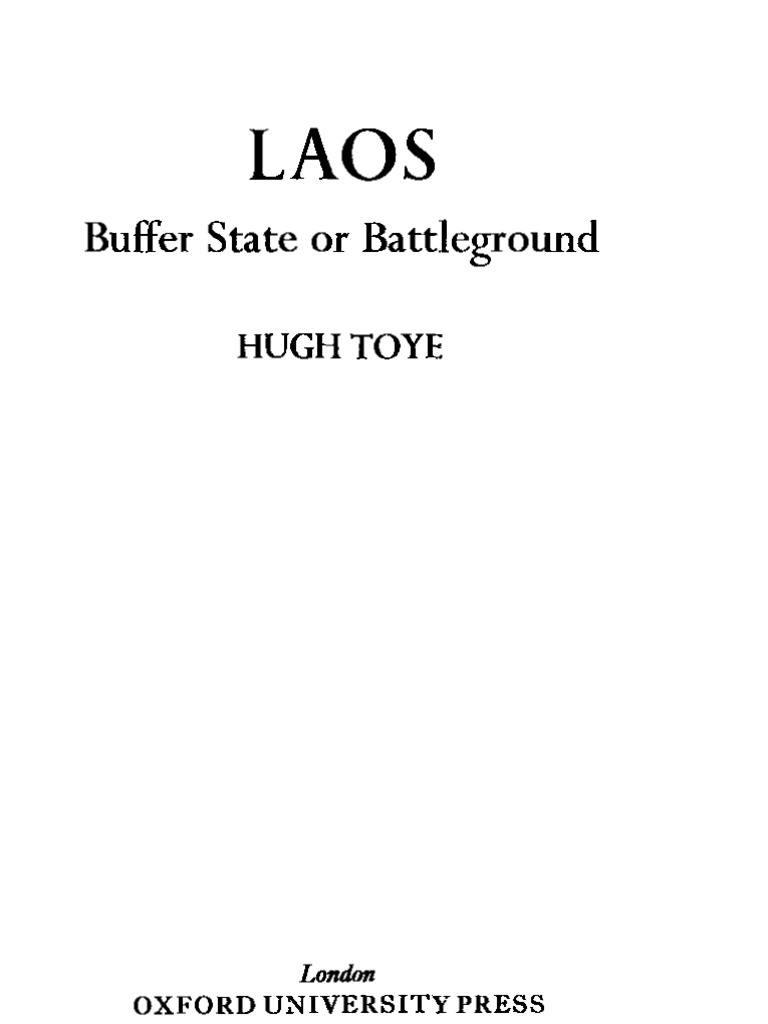 Laos Buffer State Or Battleground Laos Cambodia
