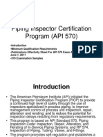 Genral Information For API 570 Exam