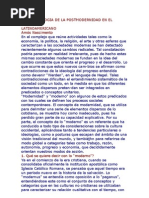 una genealogia de la postmodernidad en el contexto latinoamericano